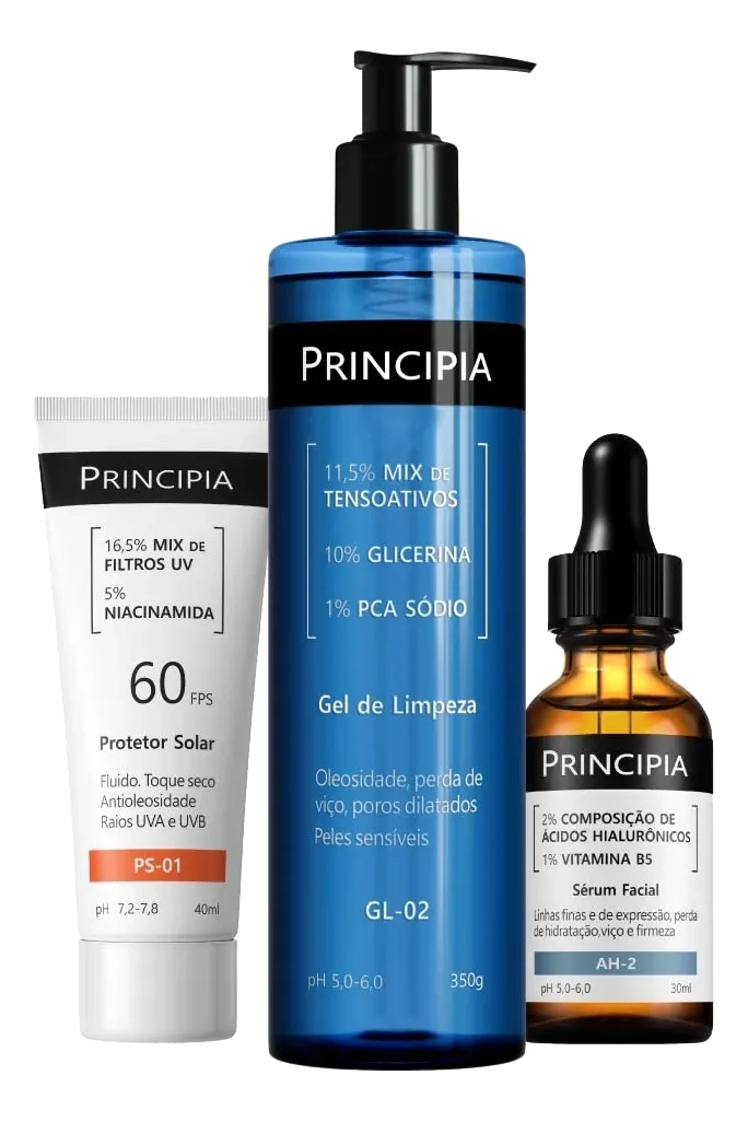Kit Primeira Rotina Principia — Skincare Completo